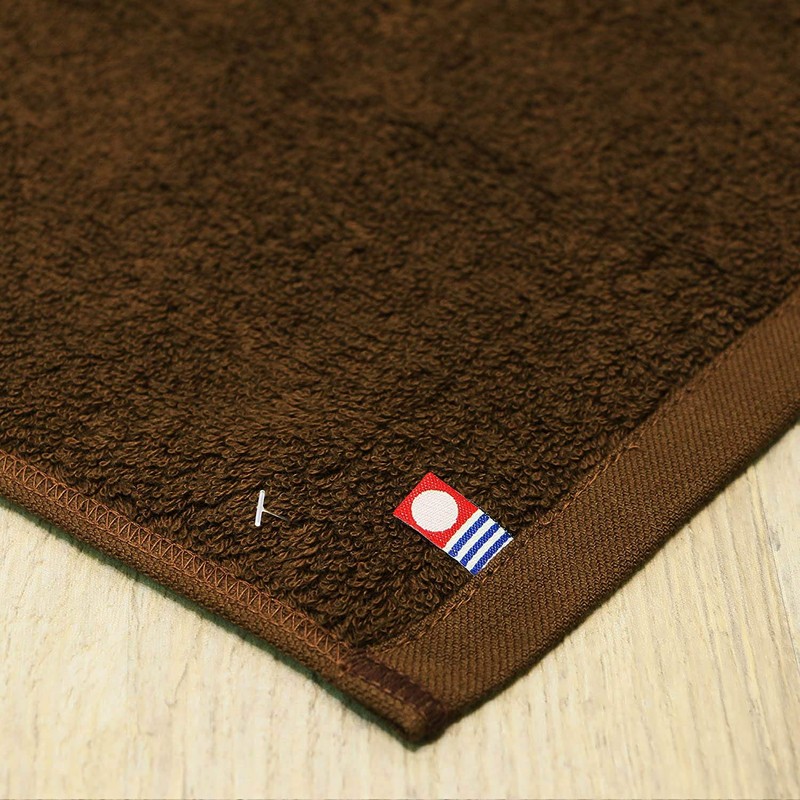 今治タオル フェイスタオル Premium Quality プレーン 40x70cm 1枚入 (モカ)