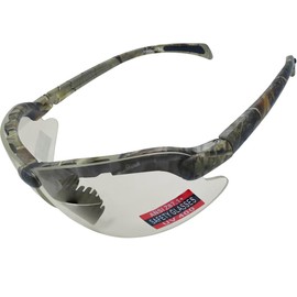 Spits Eyewear Hunting Top Focal OR Bottom Bifocal Shooting Safety Glasses with Forest Camo Frame (Clear Lenses, 1.75 TOP)