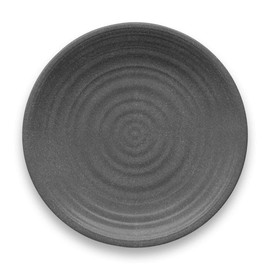 Tarhong DN22910274 Artisan Dinner Plate, 10.6 inches (27 cm), Gray, Dish, Crack-resistant, Melamine Tableware, Plastic, Dishwasher Safe, One-Plate, Stylish, Cute, Lightweight, Outdoor, Camping,