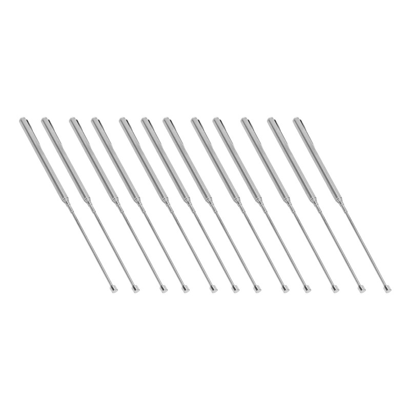 12PCS 2lbs Magnet Steel Sticks with Pocket Clip Telescopic Grabber