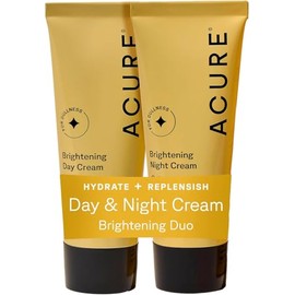 Acure, Crema Iluminadora de Día y de Noche – Hidrata e Ilumina Todo Tipo de Piel Unificando el Tono y Textura– 50 ml Cada Una