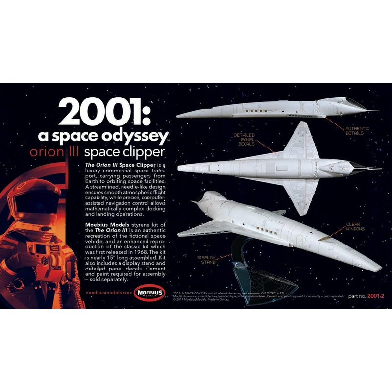PLATZ MOE2001-2R MOE2001-2R MOE2001-2R MOEBIUS MODEL 2001 Space Clipper Space