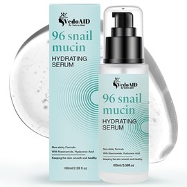 (1Pc) VedoAID Snail Mucin 96% Repair Essence: Advanced Hydrating Serum for Skin Repair, Anti-Aging, and Discoloration Correction (100ml)