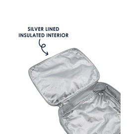 Packed Party Flower Shop Confetti Lunch Bag; Cute Small Soft Insulated Lunchbox for Kids; School Lunch Box Cooler Can Carry a Water Bottle, Ice Packs for Cold Food, or Hot Food; Pink (Large)