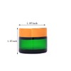 Over News 1PCS 1 oz Glass Container Jars with Lids,