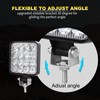 PICAA LED Work Light 4 x 3.3 Inch 48 W