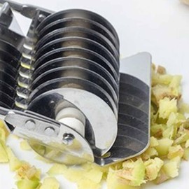 Stainless Steel Noodle Cutter,Noodle Lattice Roller Pasta Spaghetti Maker Kitchen Cooking Tools Pressing Dough Cutter Pasta Make Tool