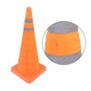 Collapsible Traffic Safety Cone with 2 Reflective Collar Multi Purpose
