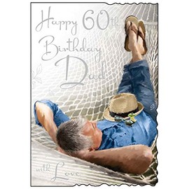 Happy 60th Birthday Dad with Love Greeting Card JJ