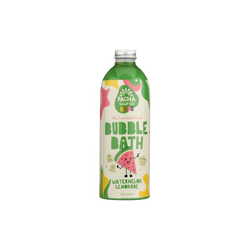 PACHA SOAP Kids Watermelon Lemonade Bubble Bath, 16 FZ