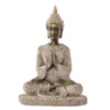 Outbit Buddha Statue, Mini Sandstone Buddha Statue Metriya Statue, Gold