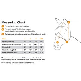 Cashel Quiet Ride Mule Fly Mask with Long Nose and Ears, Black, Mule Weanling