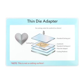 OTCRAFT Thin Die Adapter for Die Cutting Machine; PC Plastic Standard Adapter Pad for Thin Wafer Dies Increases Cutting Capability Scrapbooking Die-Cutting Plate Adaptor 9x6inch(22.8x15.4cm)