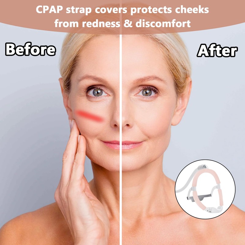 3 Pack Satin CPAP Strap Covers, CPAP Mask Cushions, Universal