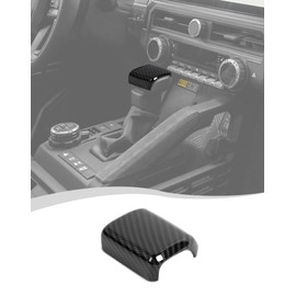 Hoolcar Interior Gear Shift Knob Cover Gear Shifter Shell Protector Decor Trim for Toyota 4Runner 2024-2025, Carbon Fiber