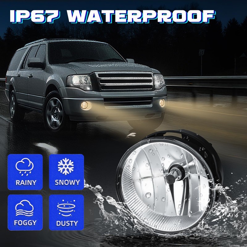 Daikokuya Halogen Fog Lights Assembly Comaptible with 2007 2008 2009