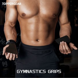 TOPPERGEAR Gymnastics Grips Crossfit Grips (Large)