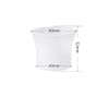 6pcs White Plastic Funnels Bottle Filling Container Replacement Shampoo Shower