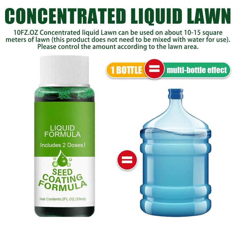 Lawn Liquid Grass Seed Spray Liquid Formula - Quantity: 6