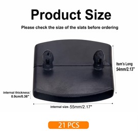 Sewokon Pack of 21 Slatted Frame Caps for Centre, Bed Slatted Frame Caps, Plastic Bed Slat Holder