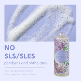 ROMIIE ZOI Lilac Foaming Hand Soap Refill Gift Set – 3 Pack (33.8 Fl Oz Each) with Refillable Dispenser, Soft Floral Scent, Moisturizing, Biodegradable & Chemical-Free Formula for Bathroom, Kitchen