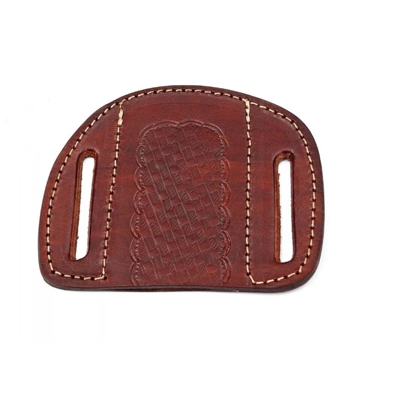 Handmade Sheath Vintage Pancake Design Folding Blade Pocket Buck 110