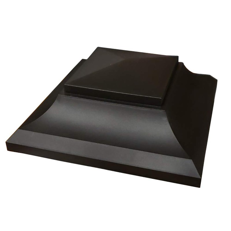 Nuvo Iron SPC23 x 5 1/2" Black Plastic Pyramid Post