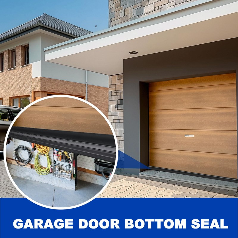 DGSL Garage Door Seals Bottom Rubber Weather Stripping Kit Seal