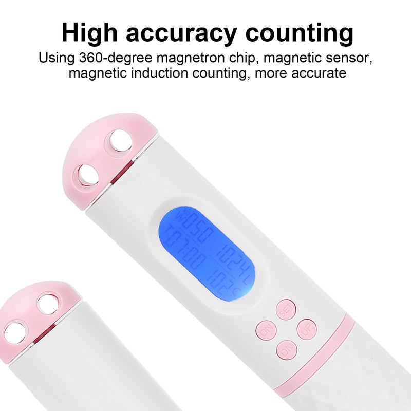 Skipping Rope Electronic Counting Jumping Rope Sports Exercise Fitness Equipment(White