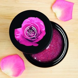 The Body Shop British Rose Body Scrub 50ml (Travel Size)