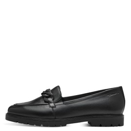 Tamaris Women's slippers, women's slip-on, touchit footbed, Black leather