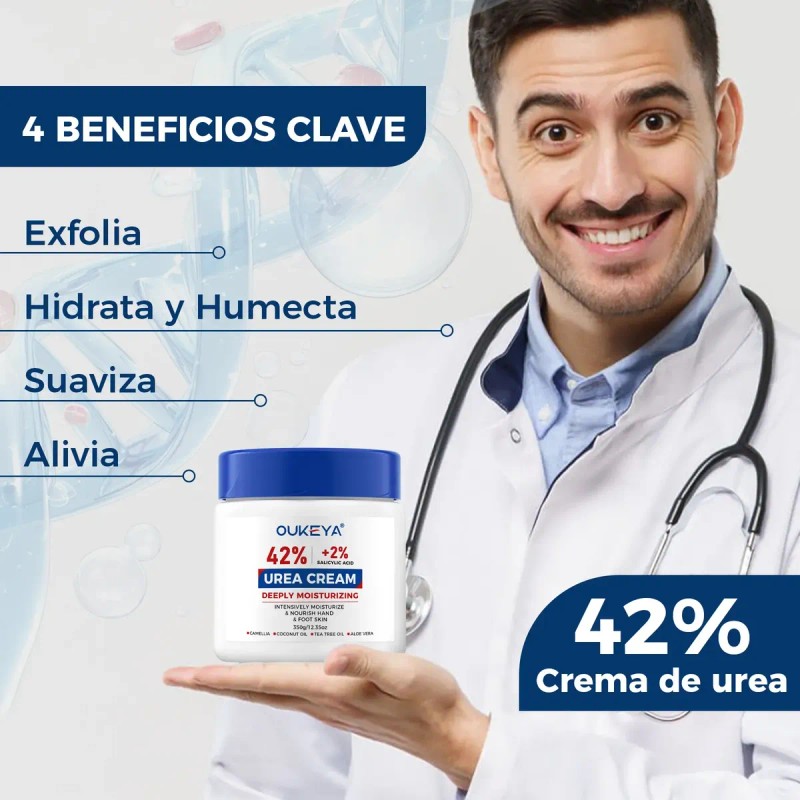 Crema Con Urea Oukeya42% Y Ácido Salicílico 2% Reparadora