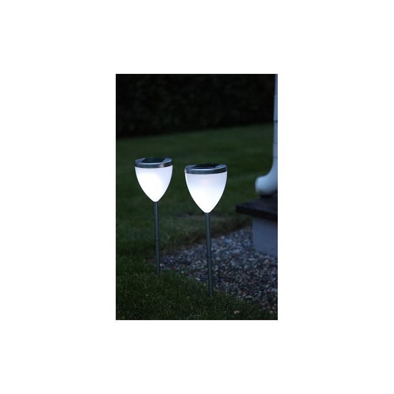 Best Season 477-35 LED-Solar-Pathlights 2-er Set 46 x 10 cm,