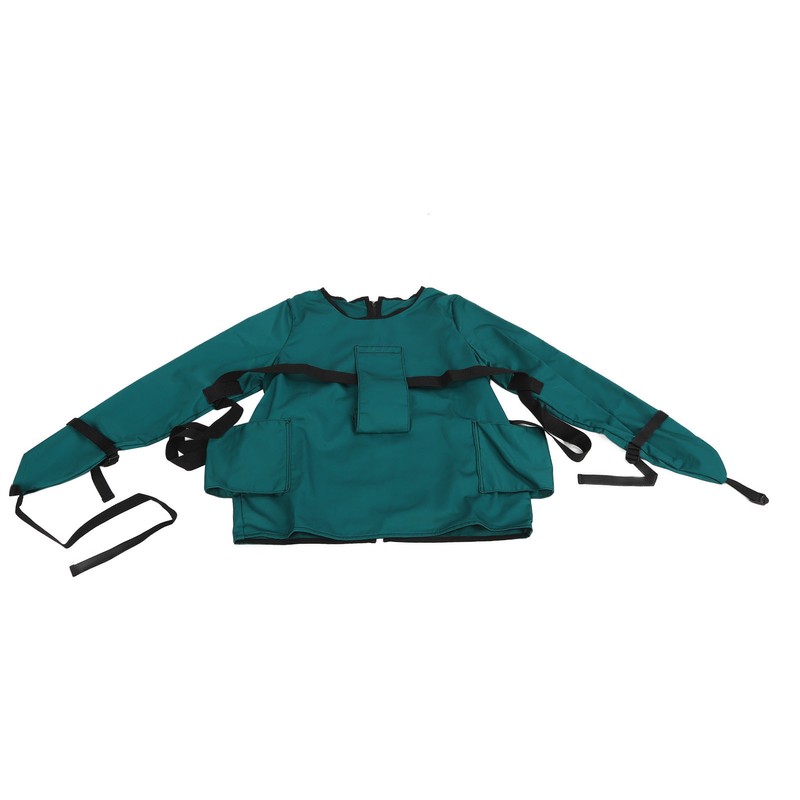 Patient Restraint Suit Prevent Tilting Front Back Secured Cotton Bed