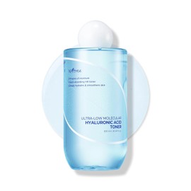 ISNTREE Ultra -Low Molecular Hyaluronic Acid Toner 300ml - Tónico de ácido hialurónico de rápida absorción - Hidrata y suaviza profundamente la piel.