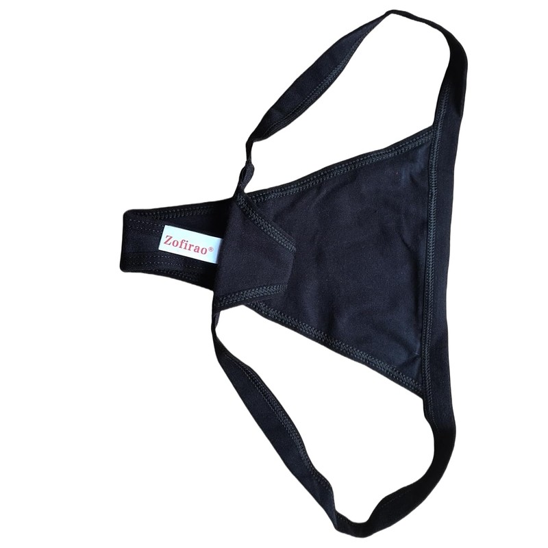 Zofirao 5 Pack Womens Panties Cotton Spandex Thongs Underwear G-Strings,Black,X-Small