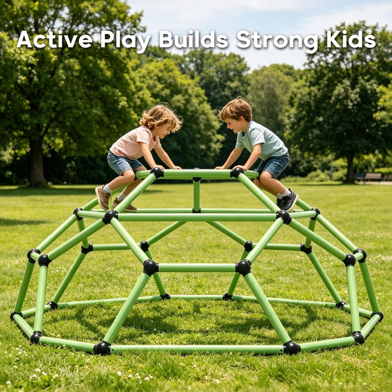 Climbing Dome, Outdoor Jungle Gym for Kids, Monkey Bars Backyard,