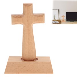 Table Decoration Guardian Angel Standing Wooden Cross Table Altar Cross Christian Decorative Wall Cross Ornaments Christian for Christmas Wedding Anniversary Wooden Cross Ornaments Children's
