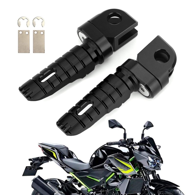 Artudatech Front Footrest Foot Pegs for Kawasaki Z300 Z400 Z800