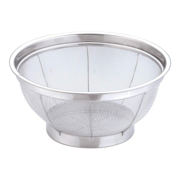 Endoshoji TKG NEW AZL4322 Commercial Mammoth Shallow Colander, 8.9 inches (22.5 cm), Stainless Steel