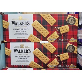 Walkers Scottish Pure Butter Shortbread Fingers 5.3oz 150g (Two Boxes)