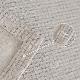 YZKITM Rustic Farmhouse Burlap Table Runner Small Short Boho Off White and Grey Table Runners 36 Inches Long for Dining Room Wedding Party Holiday Dresser Decoration 14 x 36 Inch