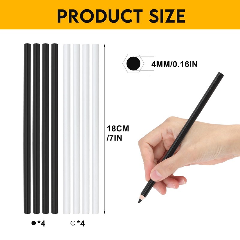 Lotbun 8 Pieces Tailor's Chalk Pen, Fabric Marker Pen, for