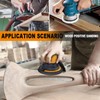 ALPXUXP Sandpaper 150 mm Velcro 120 Grit 15-Hole Sanding Discs