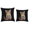 Cat Tacos Throw Pillow