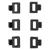 Oz Essentials Mini Claw Clip 6 Pack - Black