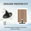 4Pack Black Floor Guide for Sliding Barn Door Hardware T