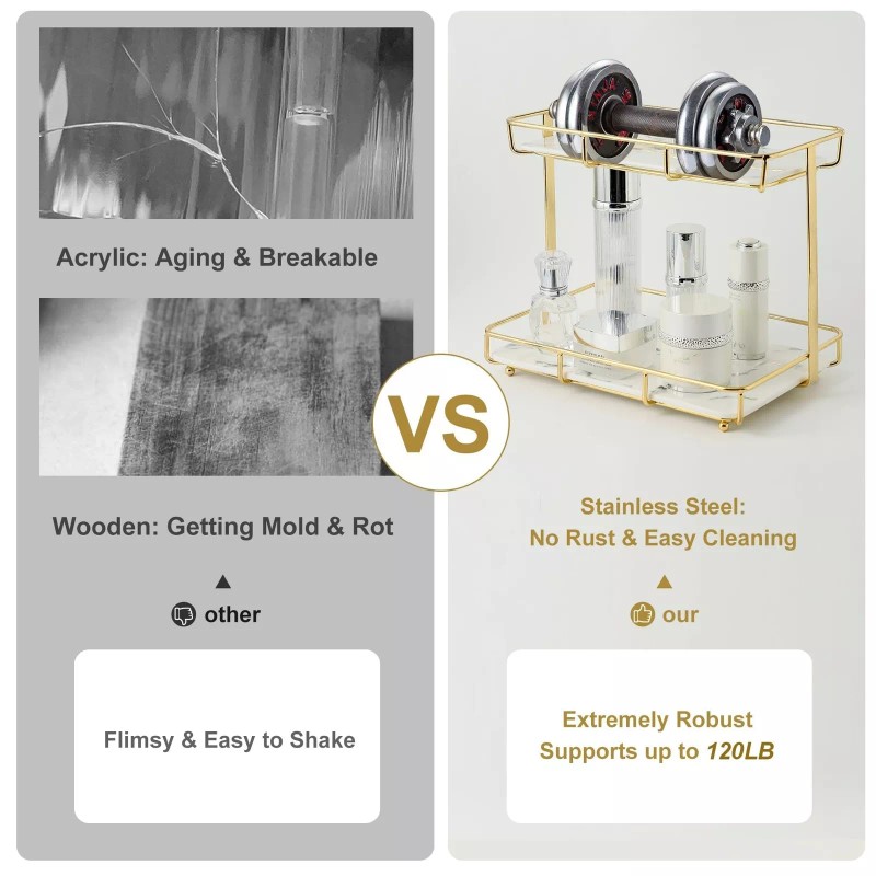 Dobbyby Bathroom Organizer Countertop Perfume Organizer Makeup Organizer Cosmetics St...