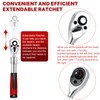 Gisafai 3 Pieces Extendable Ratchet Set 1/4 3/8 1/2 Inch