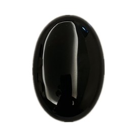 Sunshcat Natural Black Obsidian Oval Shaped Palm Crystal and Healing Spa Energy Massage Stone,Crystal Chakra Body Care Stone